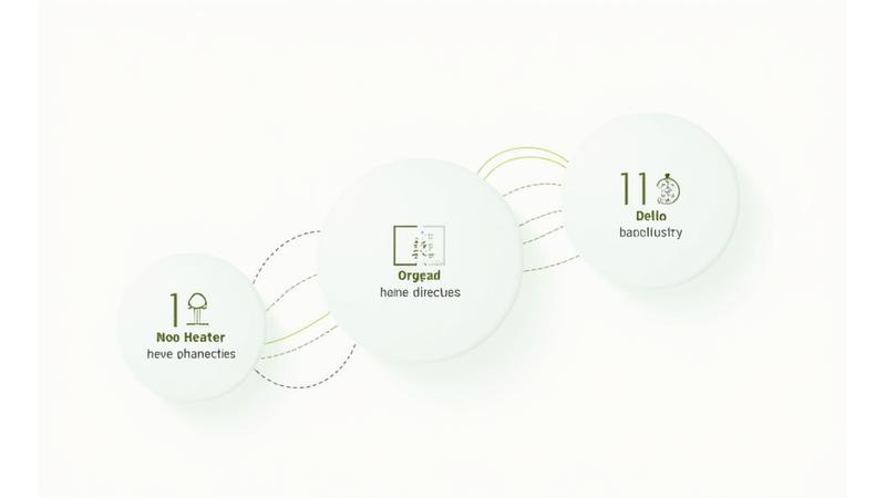 Infographic visually representing a timeline or flow chart of a 3-phase lifestyle transformation system.